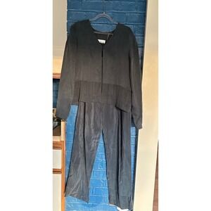 Nina Piccalino Women's Grey Textured Jacket and Pants Set Size‎ 4